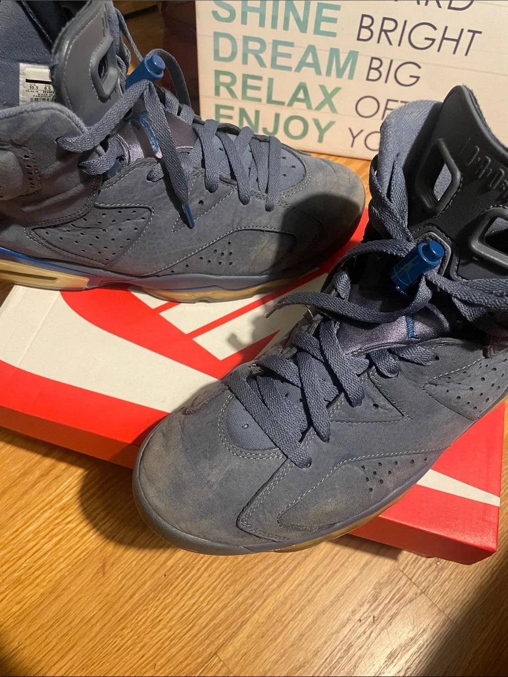Nike Air Jordan 6 Men’s Sneakers - Slate Blue